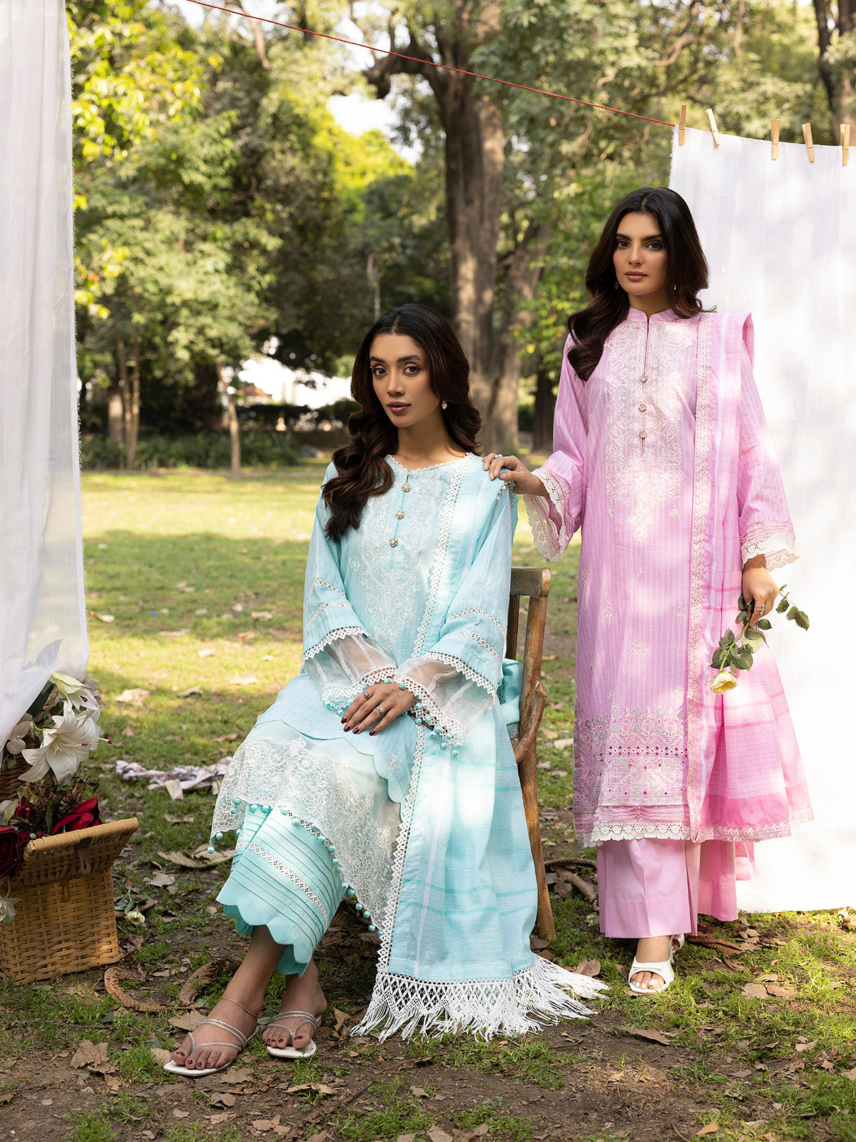 Lawn luxury rangoli embroidery Collection